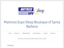 Tablet Screenshot of mattressexpo.com